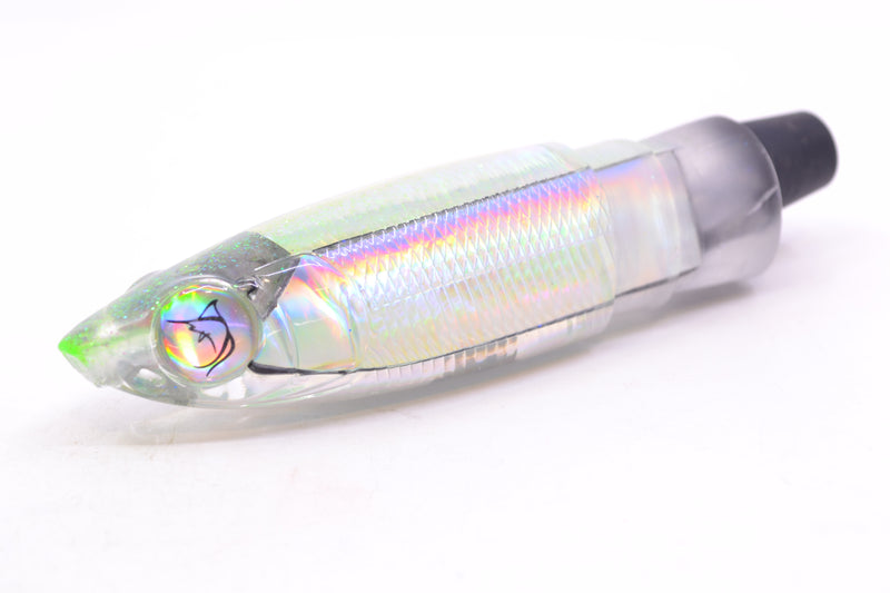 Bonze Lures Silver Rainbow Green Iridescent Back Weapon 9" 6.8oz