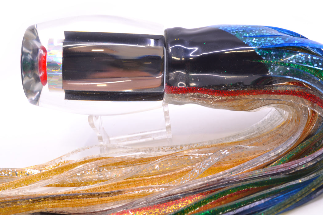 Aloha Lures Clear Mirrored Rainbow Flake XL Beauty 14" 12.5oz Skirted Evil GZE