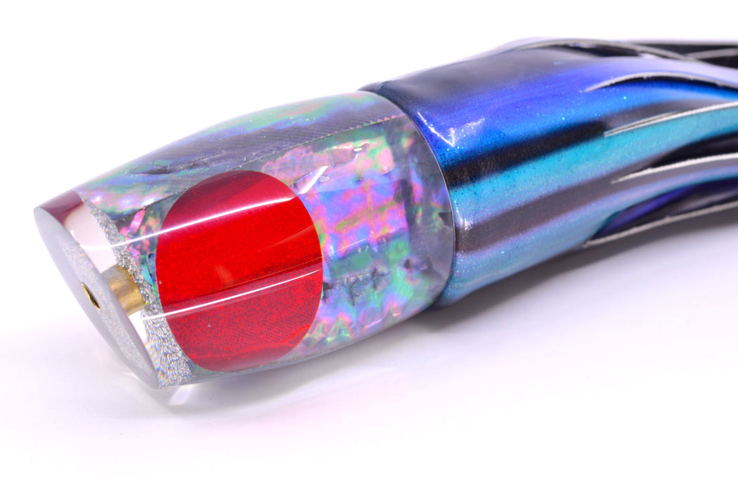 Koya Lures Rainbow MOP Red Eyes Small 861 10" 6oz Fire Tailz Vinyl Skipjack GZE