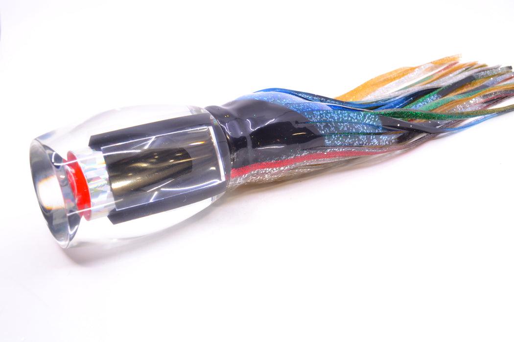 Aloha Lures Clear Mirrored Rainbow Flake XL Beauty 14" 12.5oz Skirted Evil GZE