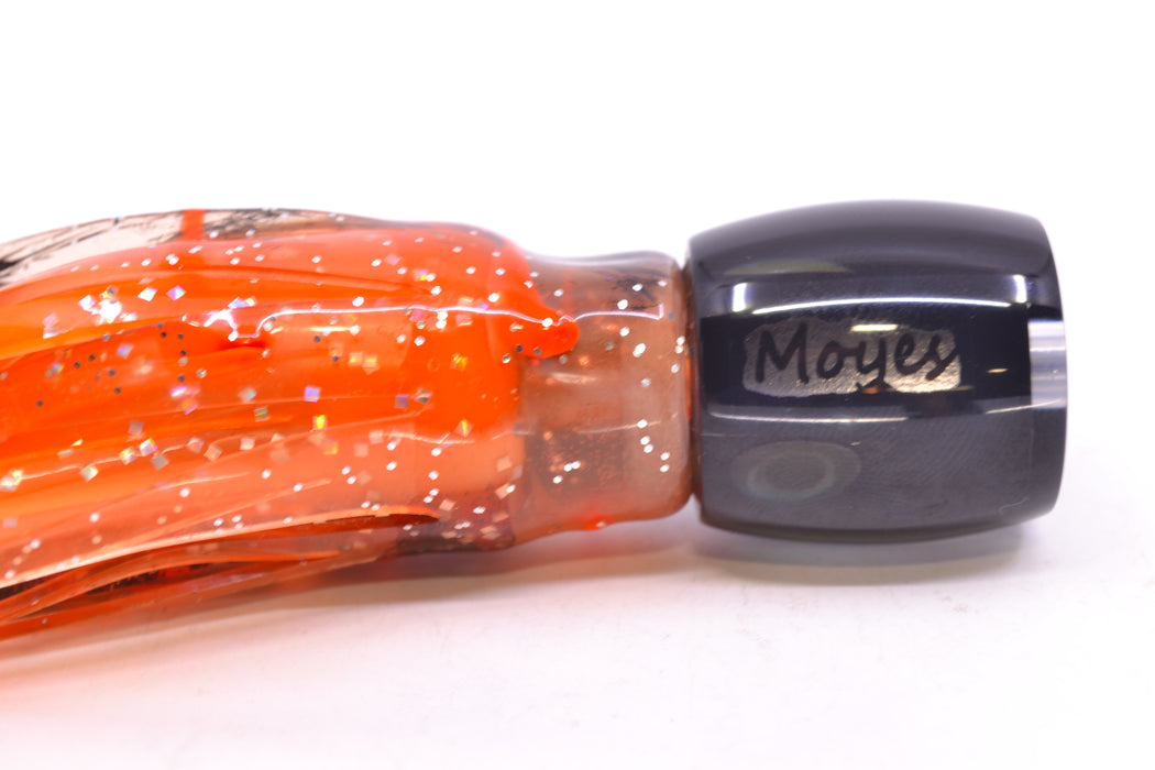 Moyes Lures Black Pearl Black Back Taxi Eyes Tang 5" 3oz Skirted Root Beer-Petrolero GZE