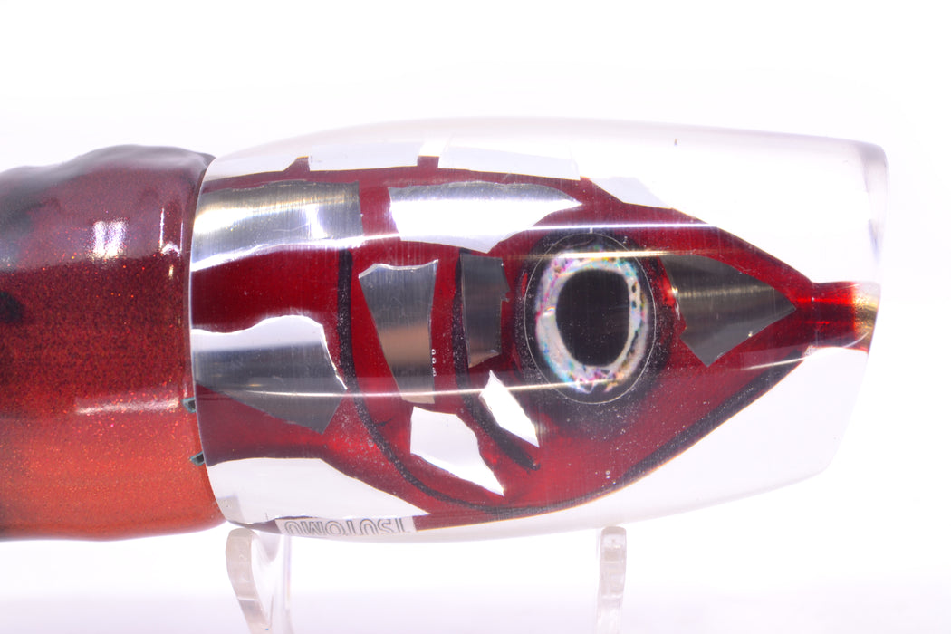 Tsutomu Lures "Disco Red" Fish Head Super Moke 14" 10.3oz FT Vinyl Red Tiger GZE
