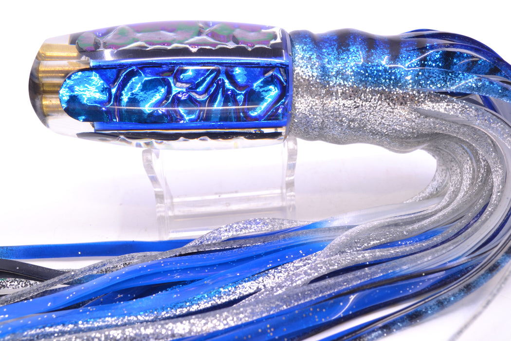 Coggin Lures Blue-Purple Dichro 4-Hole Copalure Scoop 12" 12oz BOM Skirted