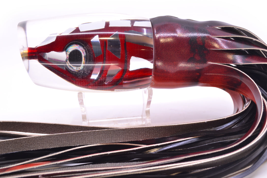 Tsutomu Lures "Disco Red" Fish Head Super Moke 14" 10.3oz FT Vinyl Red Tiger GZE