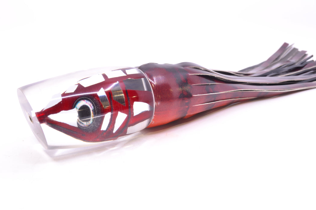 Tsutomu Lures "Disco Red" Fish Head Super Moke 14" 10.3oz FT Vinyl Red Tiger GZE