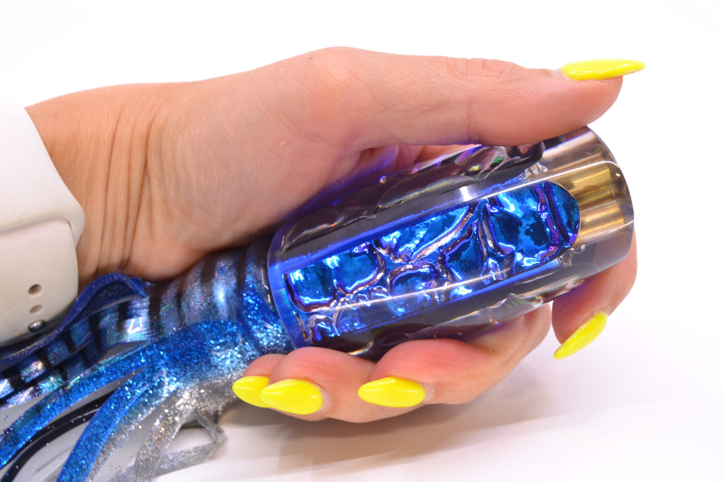 Coggin Lures Blue-Purple Dichro 4-Hole Copalure Scoop 12" 12oz BOM Skirted