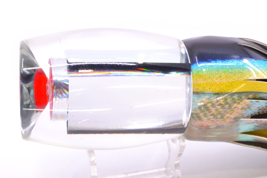 Aloha Lures Clear Mirrored Rainbow Starburst XL Beauty 14" 11.5oz FT Vinyl Yellowfin GZE