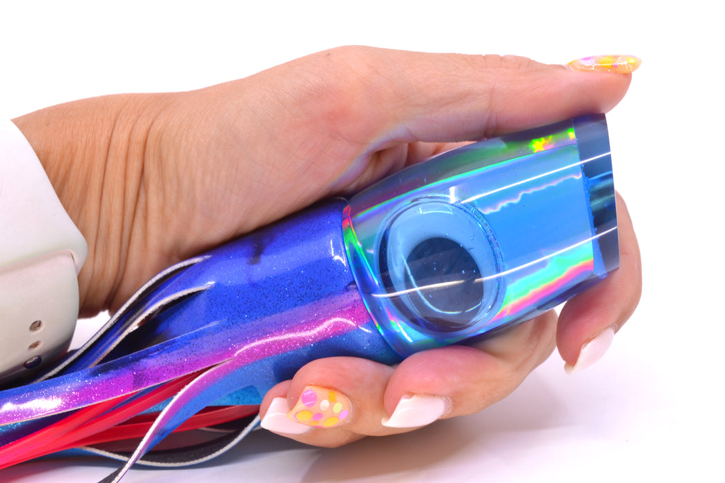 Koya Lures Ice Blue Rainbow Doll Eyes Small 861 10" 6oz Fire Tailz Vinyl Blue Dream GZE