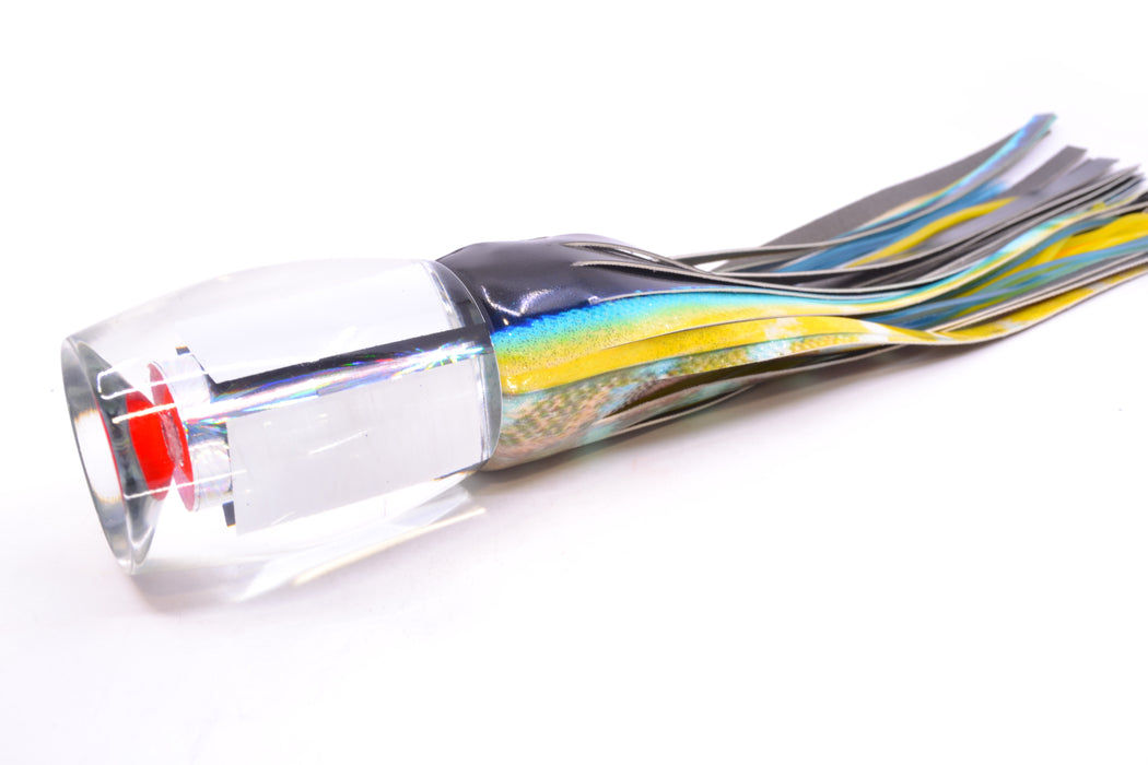 Aloha Lures Clear Mirrored Rainbow Starburst XL Beauty 14" 11.5oz FT Vinyl Yellowfin GZE