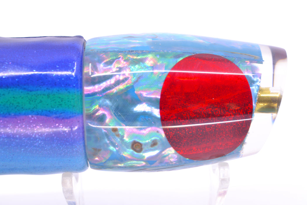 Koya Lures Ice Blue Awabi Red Eyes Small 861 10" 6oz Fire Tailz Vinyl Blueberry GZE