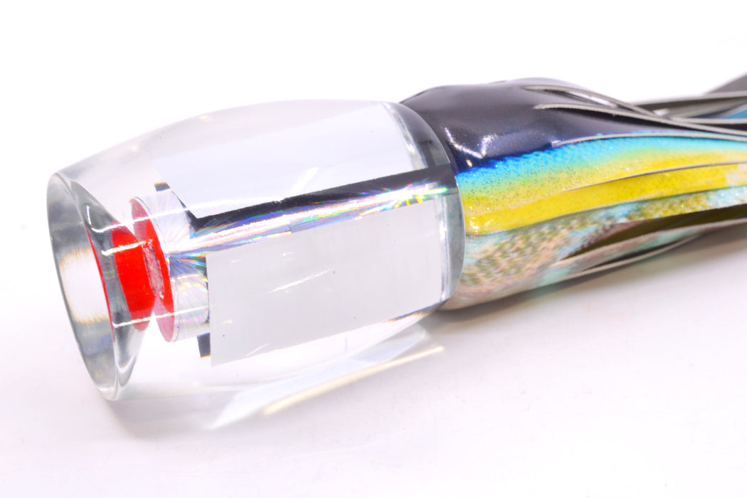 Aloha Lures Clear Mirrored Rainbow Starburst XL Beauty 14" 11.5oz FT Vinyl Yellowfin GZE