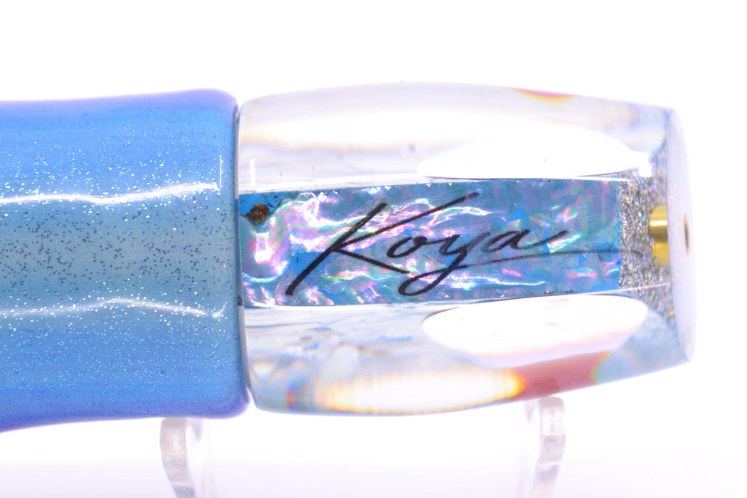 Koya Lures Ice Blue Awabi Red Eyes Small 861 10" 6oz Fire Tailz Vinyl Blueberry GZE