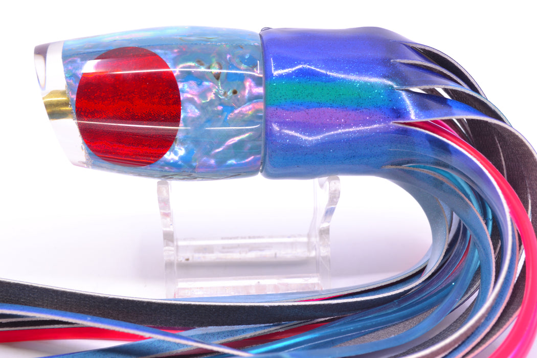 Koya Lures Ice Blue Awabi Red Eyes Small 861 10" 6oz Fire Tailz Vinyl Blueberry GZE
