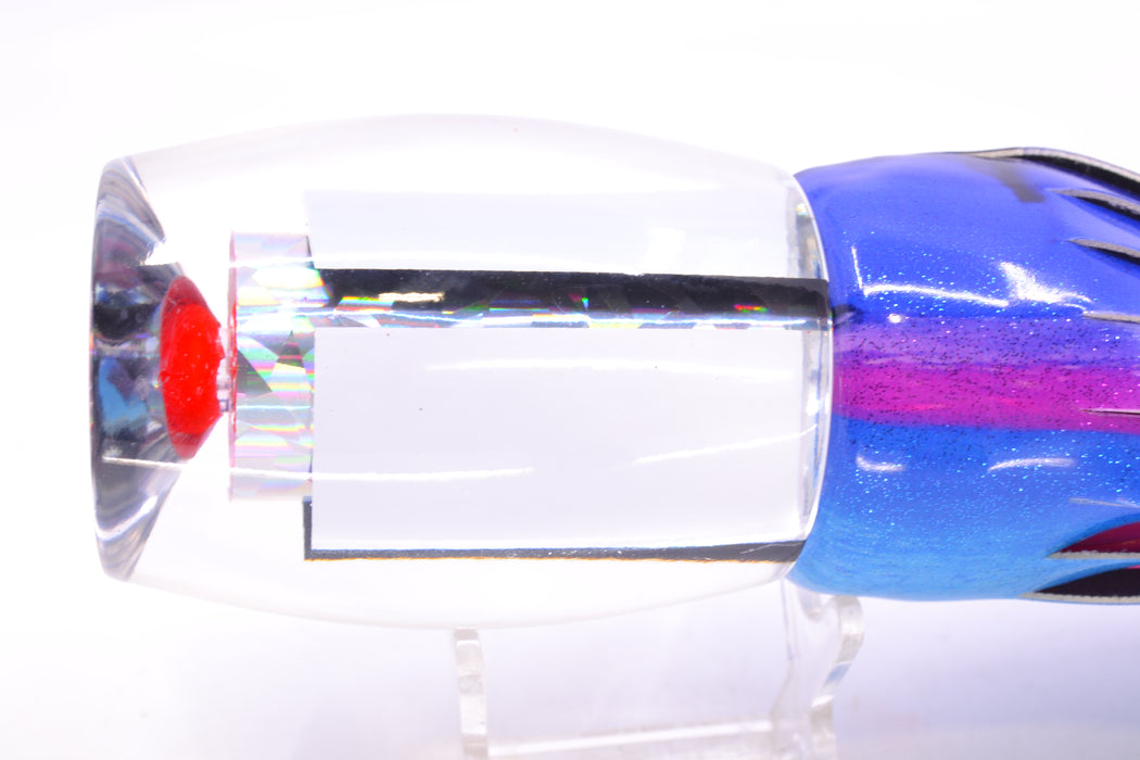 Aloha Lures Clear Mirrored Rainbow Flake XL Beauty 14" 11.5oz FT Vinyl Blue Dream GZE