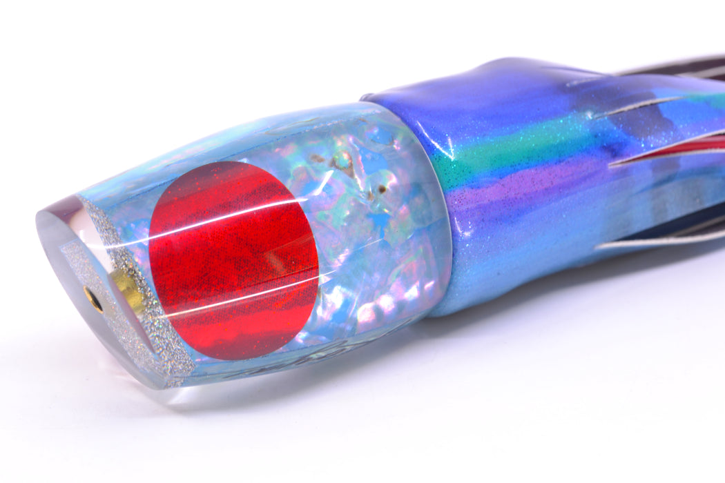 Koya Lures Ice Blue Awabi Red Eyes Small 861 10" 6oz Fire Tailz Vinyl Blueberry GZE