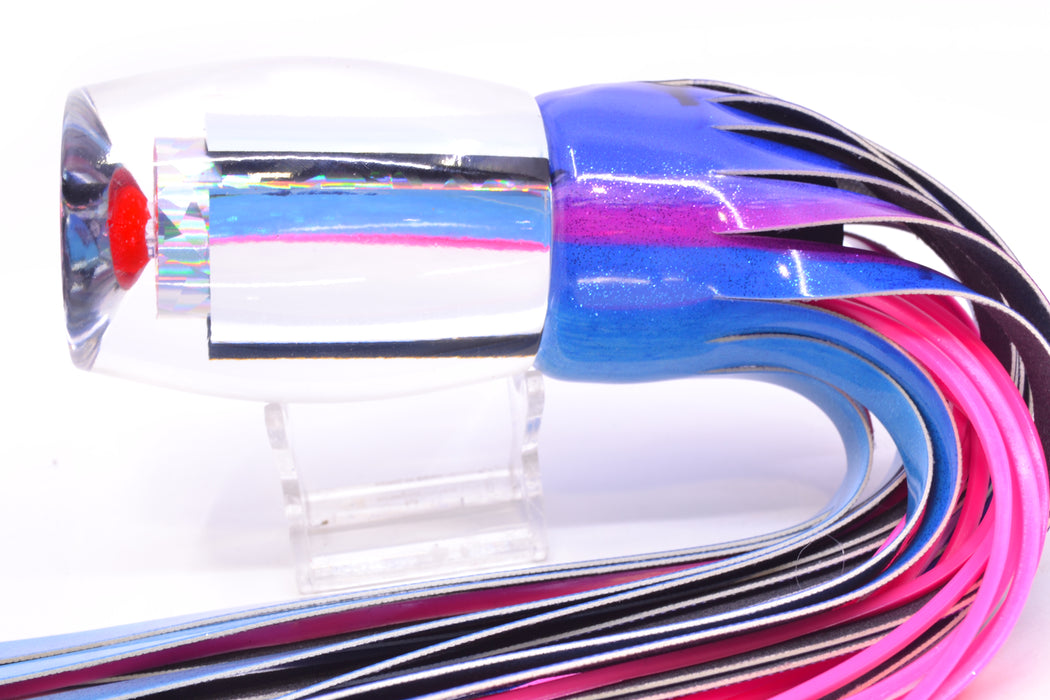 Aloha Lures Clear Mirrored Rainbow Flake XL Beauty 14" 11.5oz FT Vinyl Blue Dream GZE