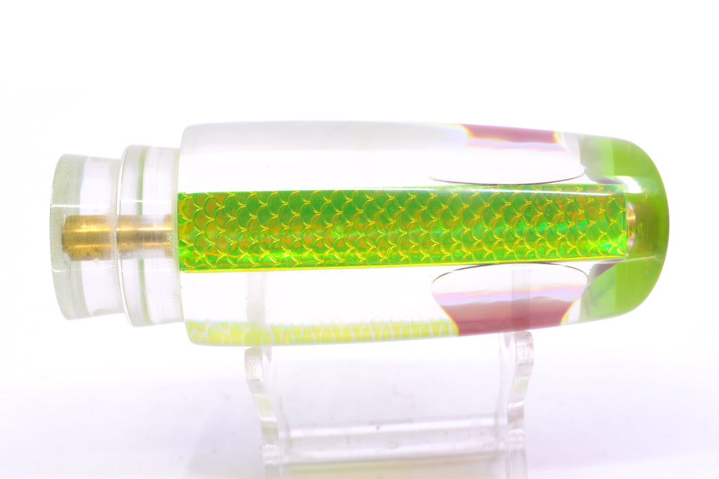 Koya Lures Lime Green Rainbow Scale Red Eyes Small 614 10" 5oz