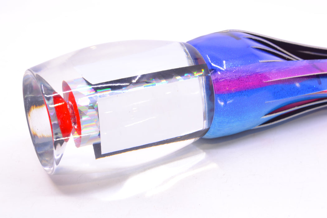 Aloha Lures Clear Mirrored Rainbow Flake XL Beauty 14" 11.5oz FT Vinyl Blue Dream GZE