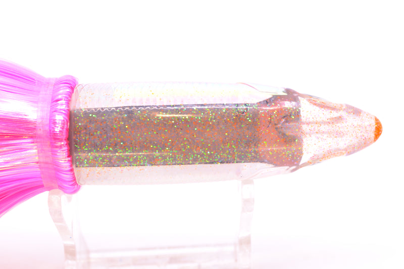 Bonze Lures Silver Rainbow Iridescent Back Weapon 9" 8oz Strobez Pink-White/Orange
