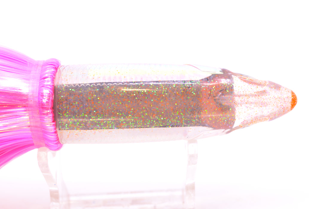 Bonze Lures Silver Rainbow Iridescent Back Weapon 9" 8oz Strobez Pink-White/Orange