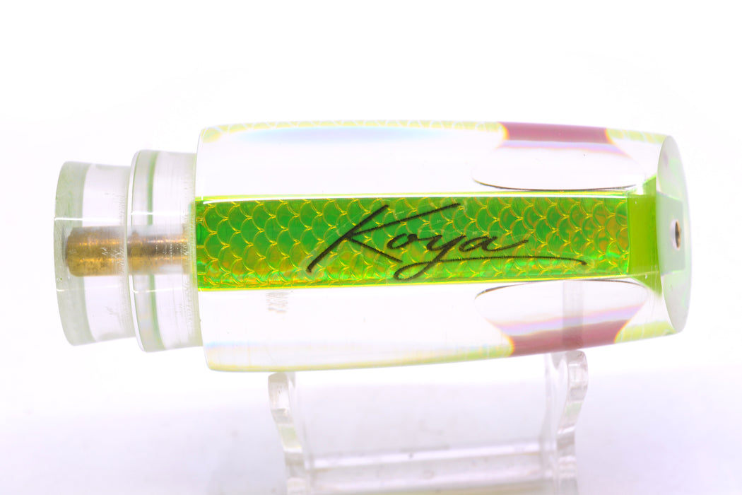 Koya Lures Lime Green Rainbow Scale Red Eyes Small 614 10" 5oz