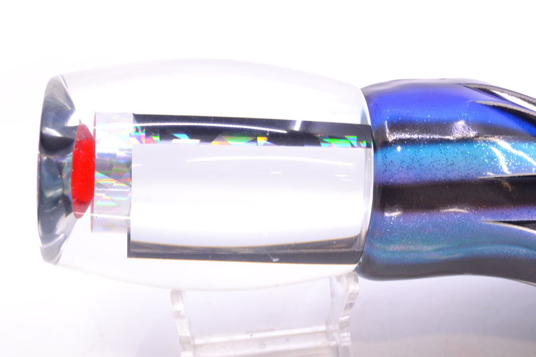 Aloha Lures Clear Mirrored Rainbow Flake XL Beauty 14" 11.5oz FT Vinyl Skipjack GZE
