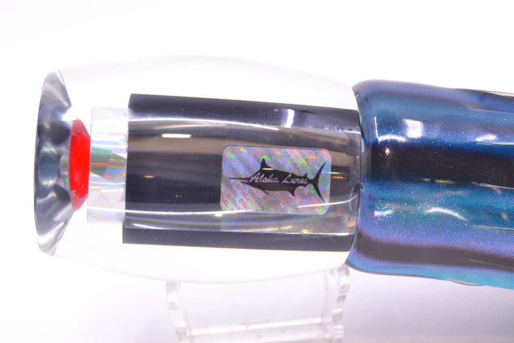 Aloha Lures Clear Mirrored Rainbow Flake XL Beauty 14" 11.5oz FT Vinyl Skipjack GZE
