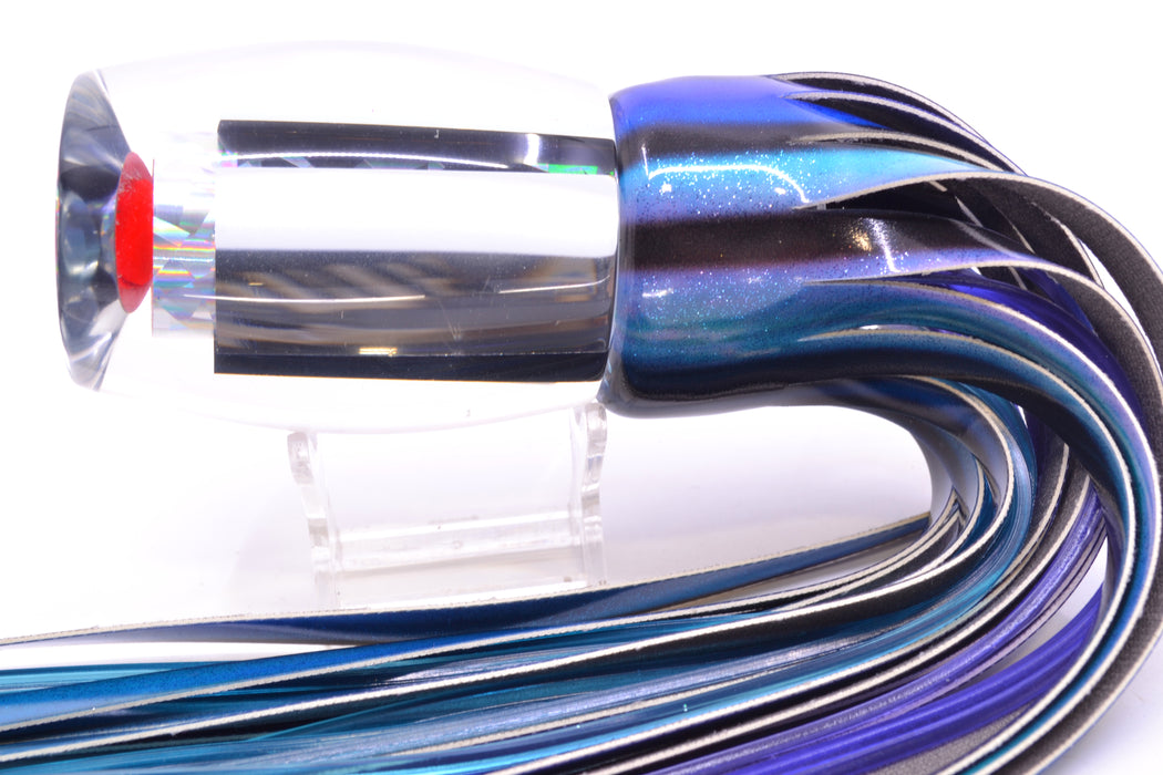 Aloha Lures Clear Mirrored Rainbow Flake XL Beauty 14" 11.5oz FT Vinyl Skipjack GZE