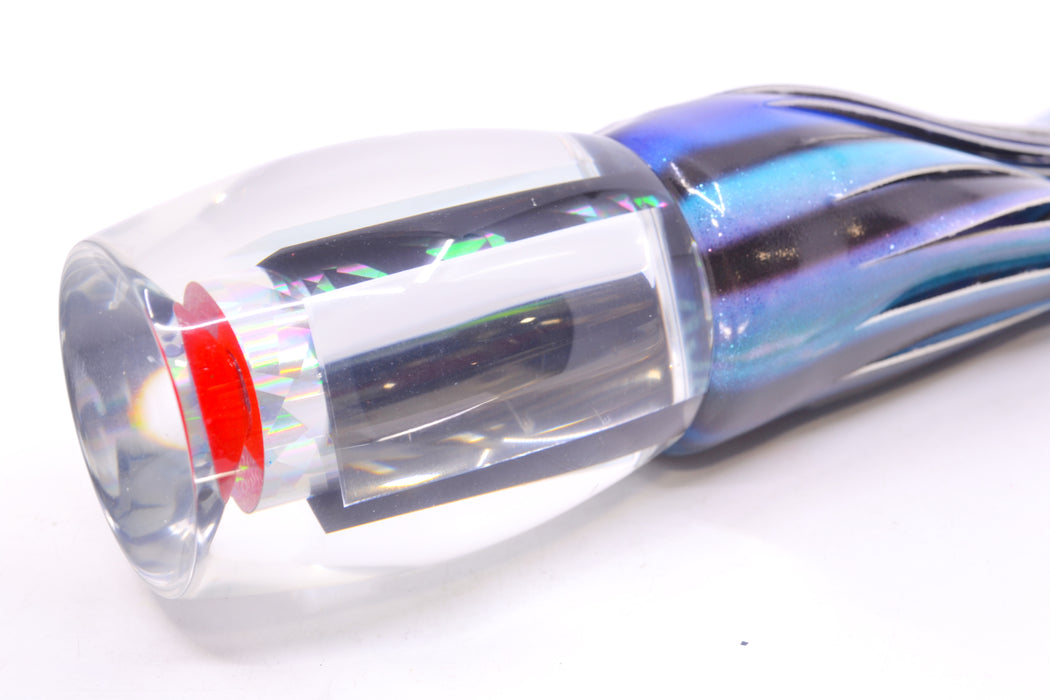 Aloha Lures Clear Mirrored Rainbow Flake XL Beauty 14" 11.5oz FT Vinyl Skipjack GZE