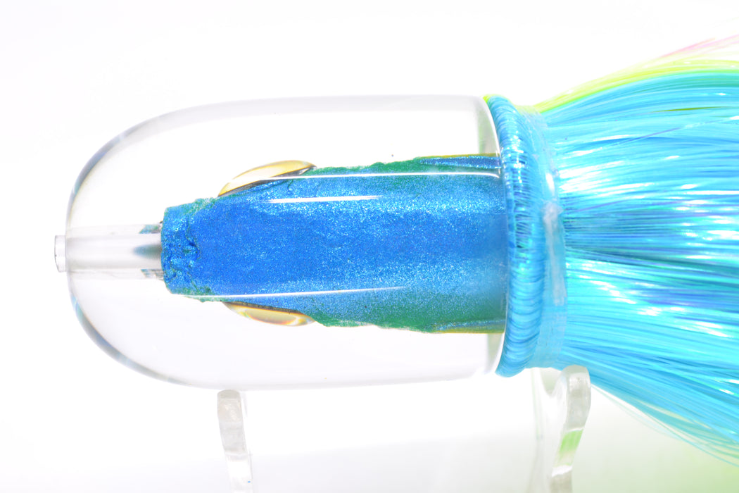 Aloha Lures Ice Blue-Turquoise Back Large Magic Malolo 12" 7oz Strobez Ice Blue-Green