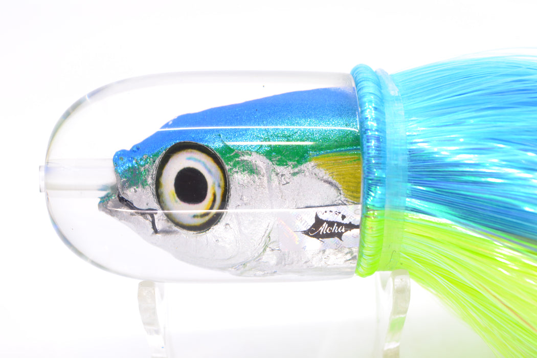 Aloha Lures Ice Blue-Turquoise Back Large Magic Malolo 12" 7oz Strobez Ice Blue-Green