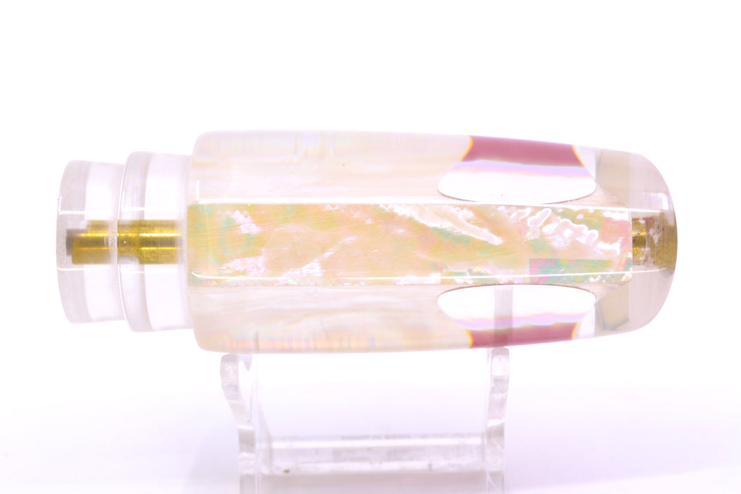 Koya Lures White Awabi Shell Red Eyes Small 614 10" 5oz