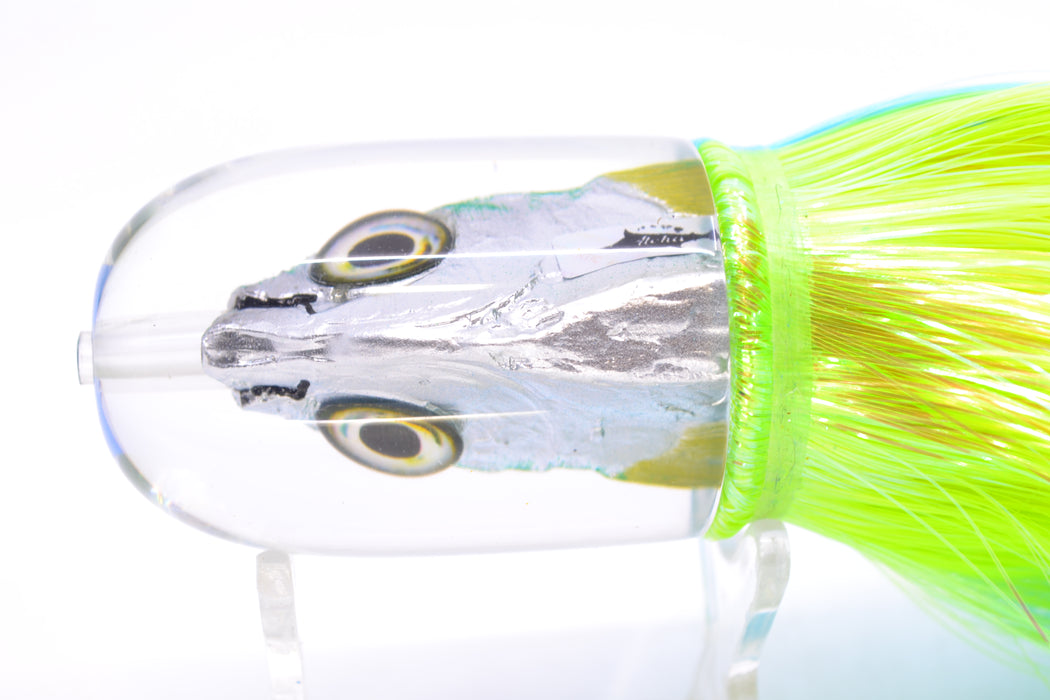 Aloha Lures Ice Blue-Turquoise Back Large Magic Malolo 12" 7oz Strobez Ice Blue-Green