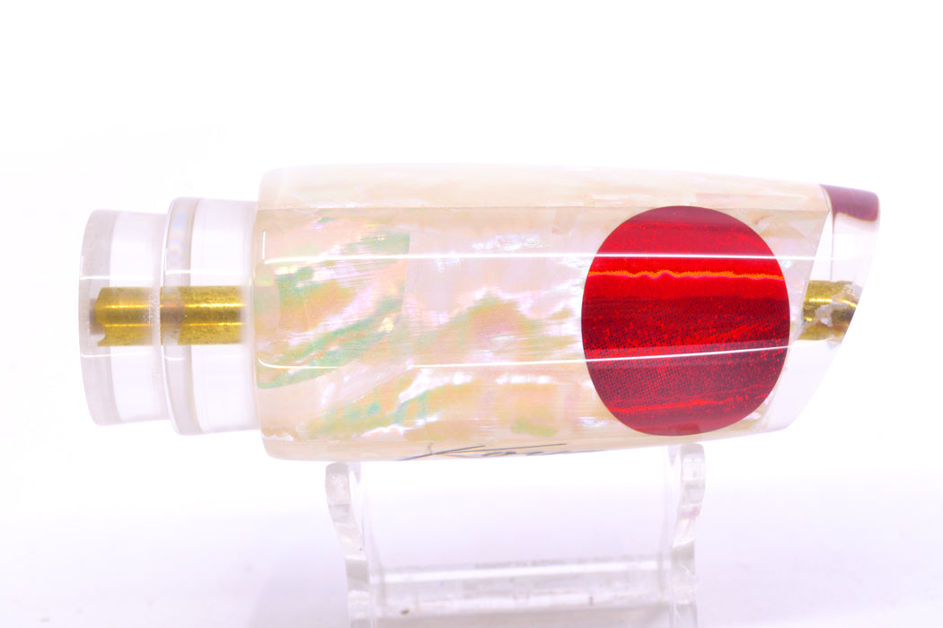 Koya Lures White Awabi Shell Red Eyes Small 614 10" 5oz