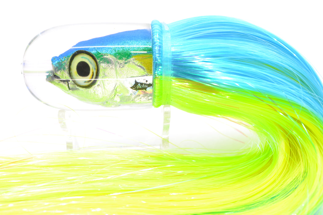 Aloha Lures Ice Blue-Turquoise Back Large Magic Malolo 12" 7oz Strobez Ice Blue-Green