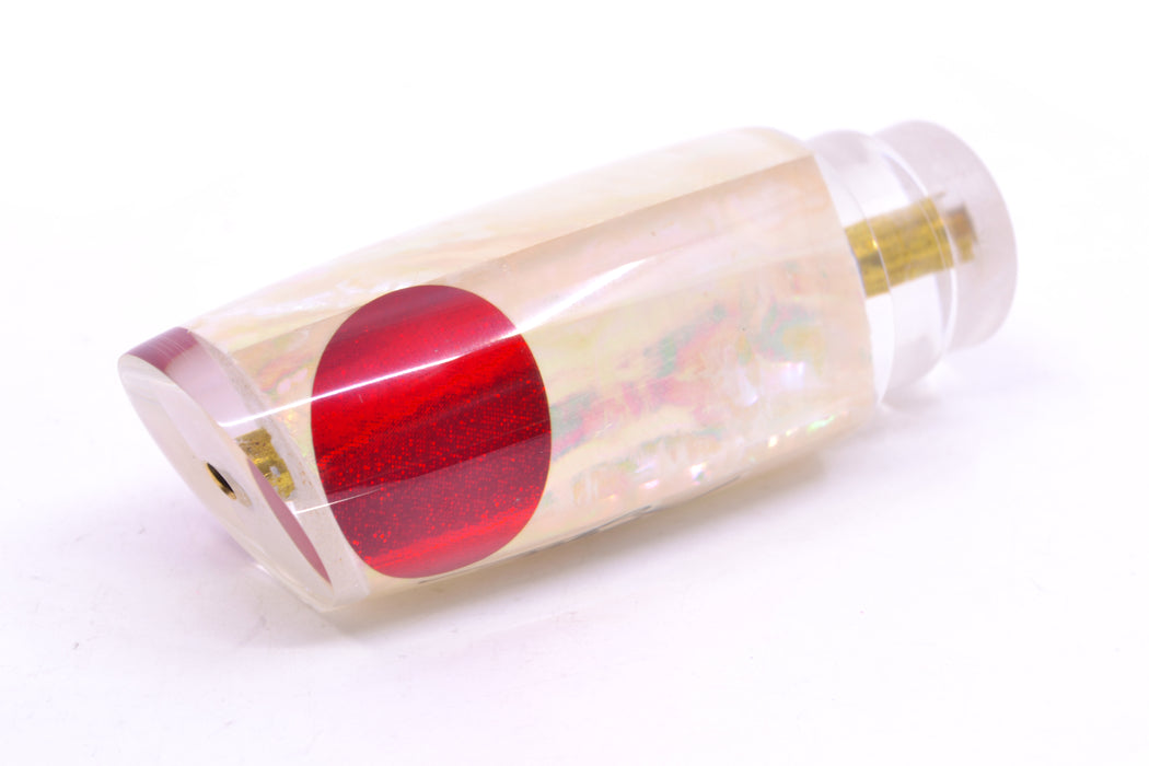 Koya Lures White Awabi Shell Red Eyes Small 614 10" 5oz