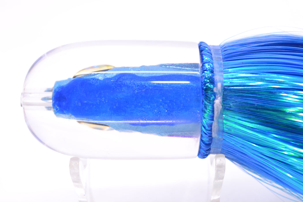 Aloha Lures Blue-Ice Blue Back Large Magic Malolo 12" 7oz Strobez Royal Blue-White