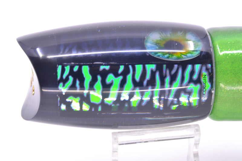 Coggin Lures Green Tiger Dichro Black Back Tado Mauna Kea Scoop 14" 12.7oz FT Vinyl