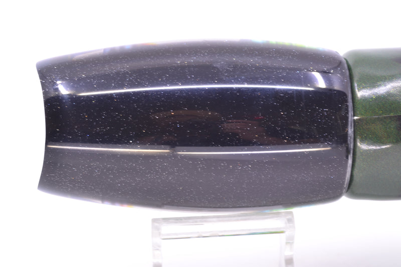 Coggin Lures Green Tiger Dichro Black Back Tado Mauna Kea Scoop 14" 12.7oz FT Vinyl