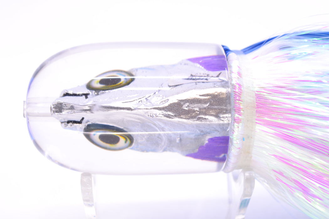 Aloha Lures Blue-Ice Blue Back Large Magic Malolo 12" 7oz Strobez Royal Blue-White