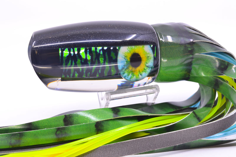 Coggin Lures Green Tiger Dichro Black Back Tado Mauna Kea Scoop 14" 12.7oz FT Vinyl