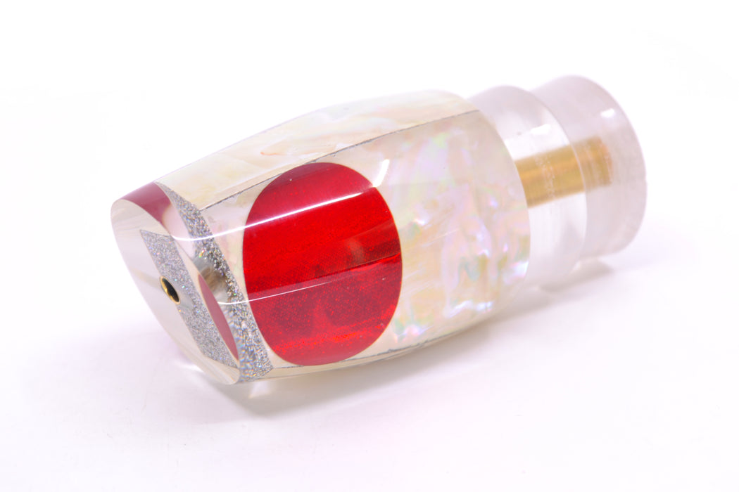 Koya Lures White Awabi Red Eyes Small 861 10" 4.3oz GZE