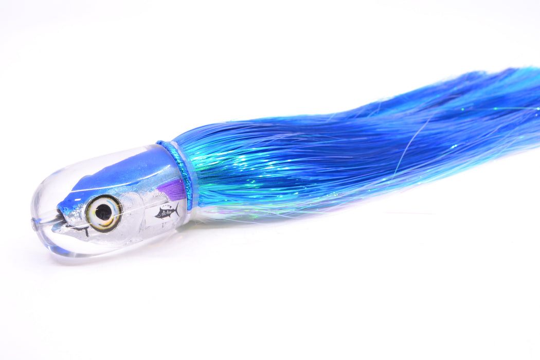 Aloha Lures Blue-Ice Blue Back Large Magic Malolo 12" 7oz Strobez Royal Blue-White
