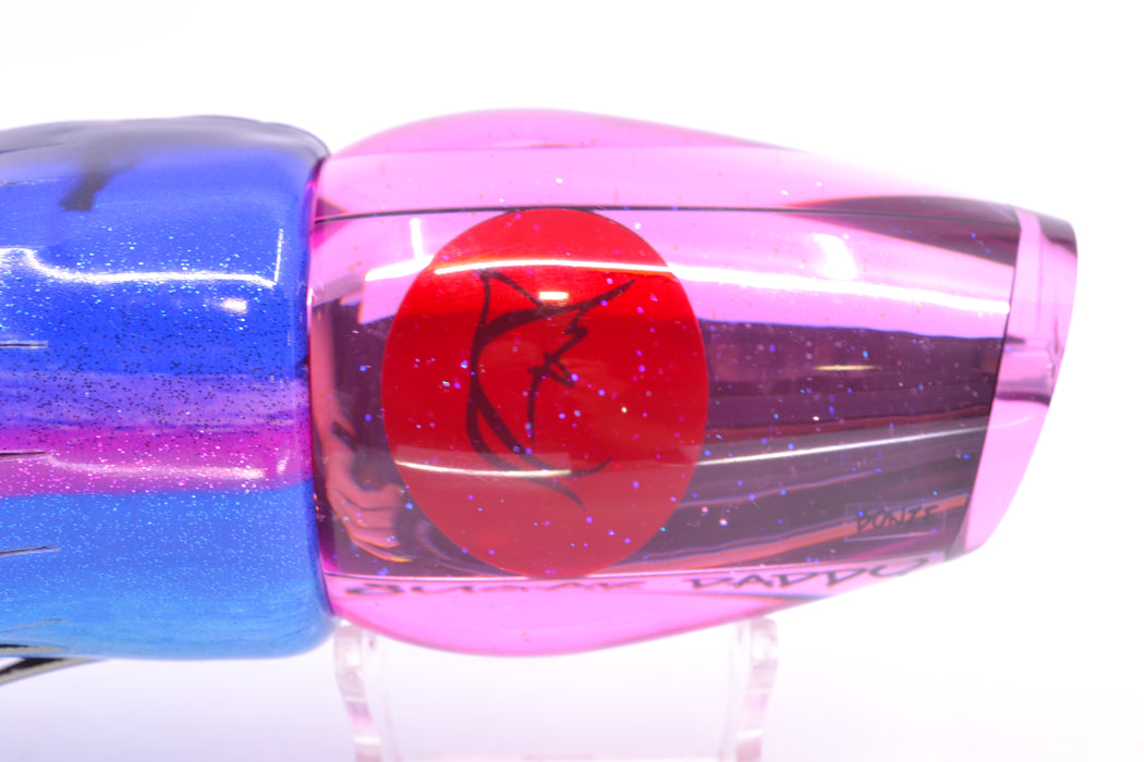 Bonze Lures Pink Mirrored Red Eyes Sugar Daddy 14" 15.5oz Fire Tailz Vinyl Blue Dream