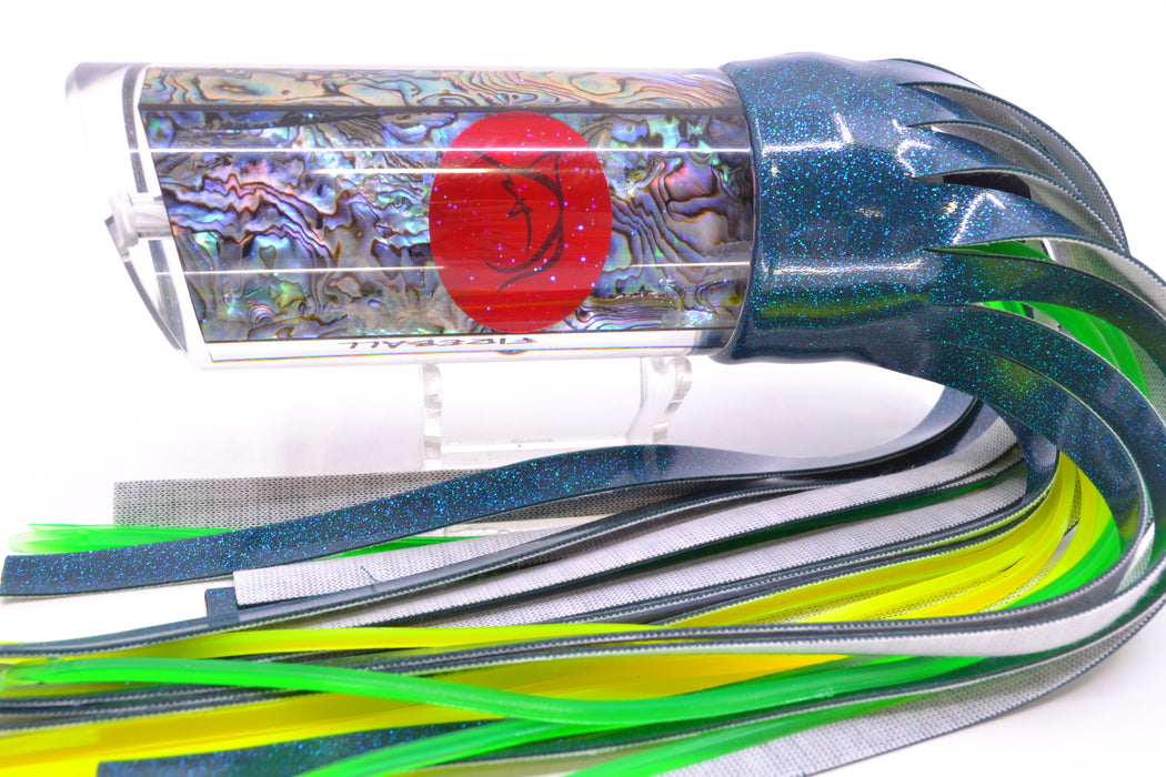 Bonze Lures Paua Shell Red Eyes Fireball 16" 15oz Vinyl Cascade