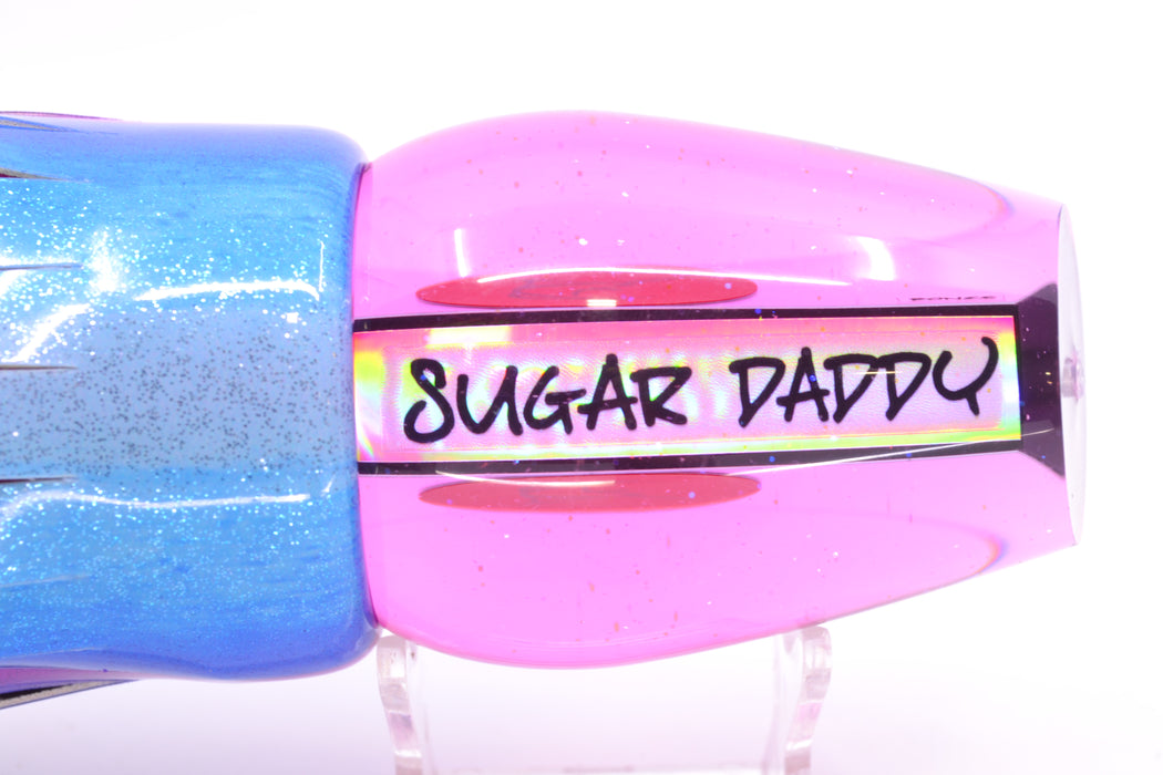 Bonze Lures Pink Mirrored Red Eyes Sugar Daddy 14" 15.5oz Fire Tailz Vinyl Blue Dream