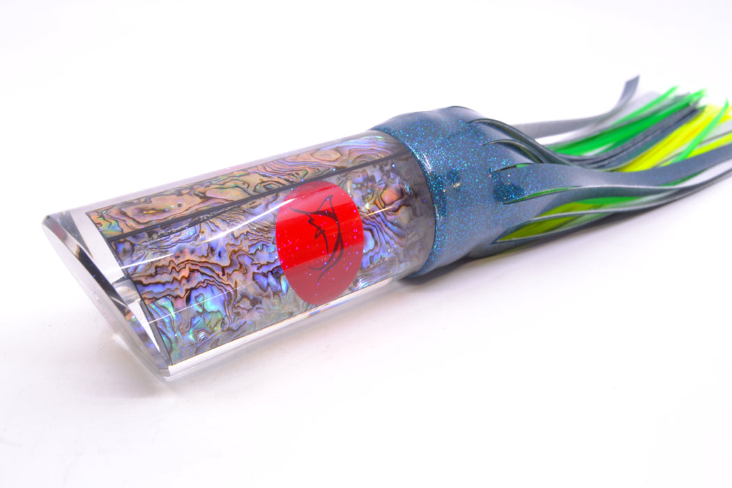 Bonze Lures Paua Shell Red Eyes Fireball 16" 15oz Vinyl Cascade