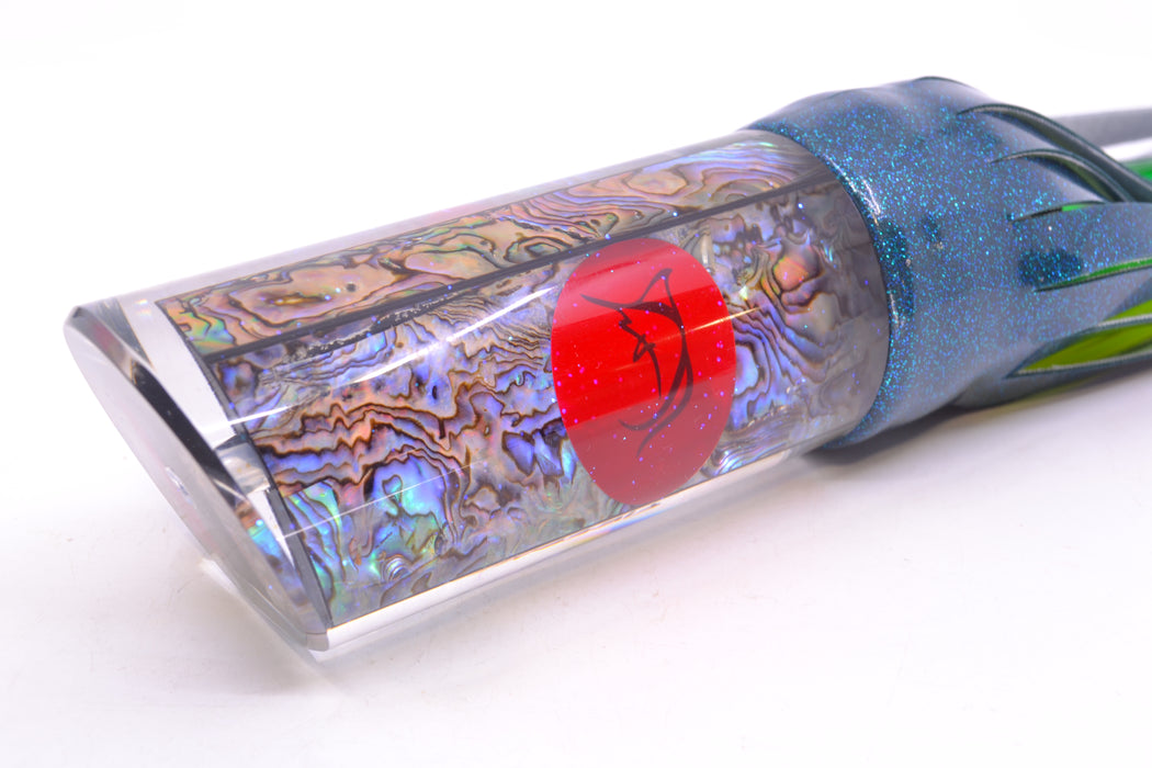 Bonze Lures Paua Shell Red Eyes Fireball 16" 15oz Vinyl Cascade