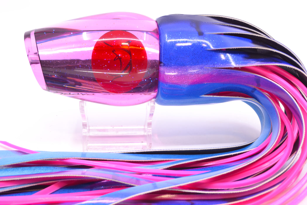 Bonze Lures Pink Mirrored Red Eyes Sugar Daddy 14" 15.5oz Fire Tailz Vinyl Blue Dream