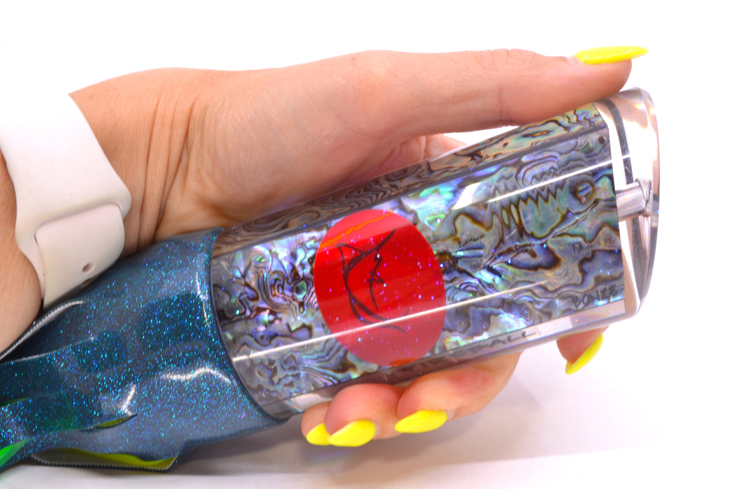 Bonze Lures Paua Shell Red Eyes Fireball 16" 15oz Vinyl Cascade